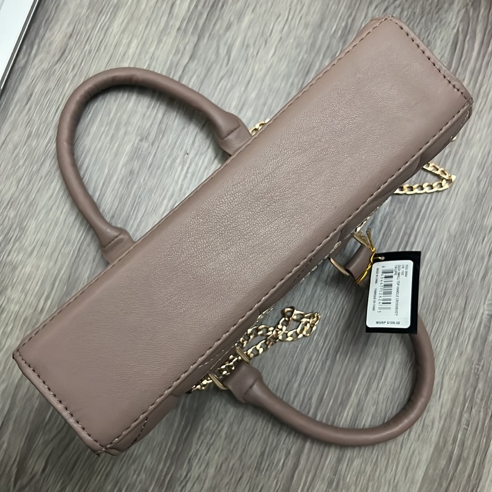 NWT Bebe Handbag Crossbody Bag with Rhinestones and Gold Chain Strap MSRP $109 - Picture 7 of 10